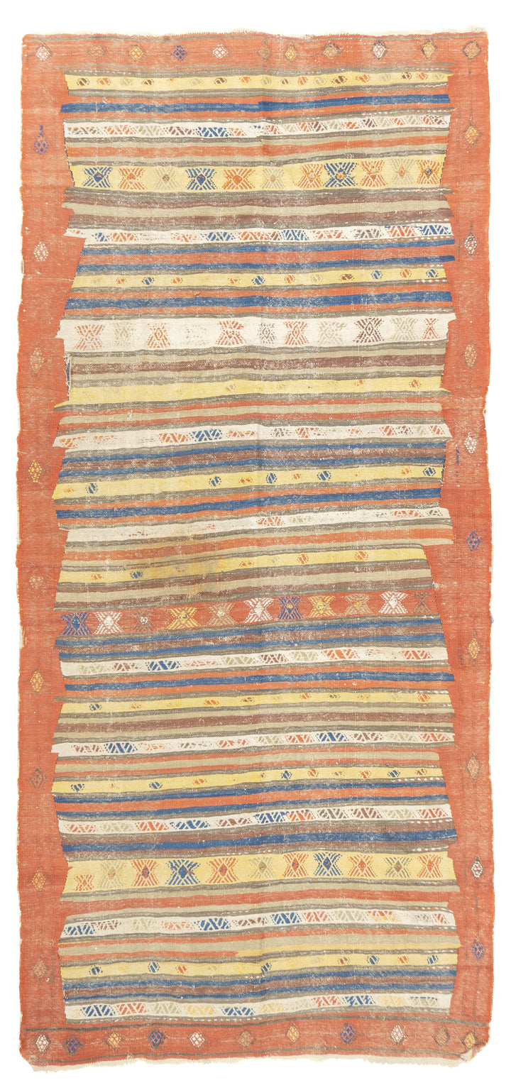 Antique Turkish Kilim 4'9'' x 10'5''