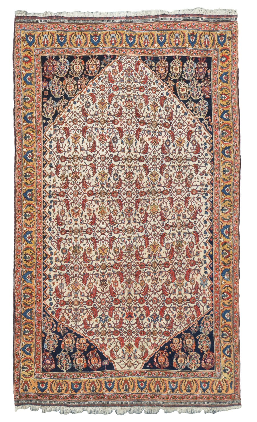 Antique Persian Qashqai 4'3'' x 7'2''