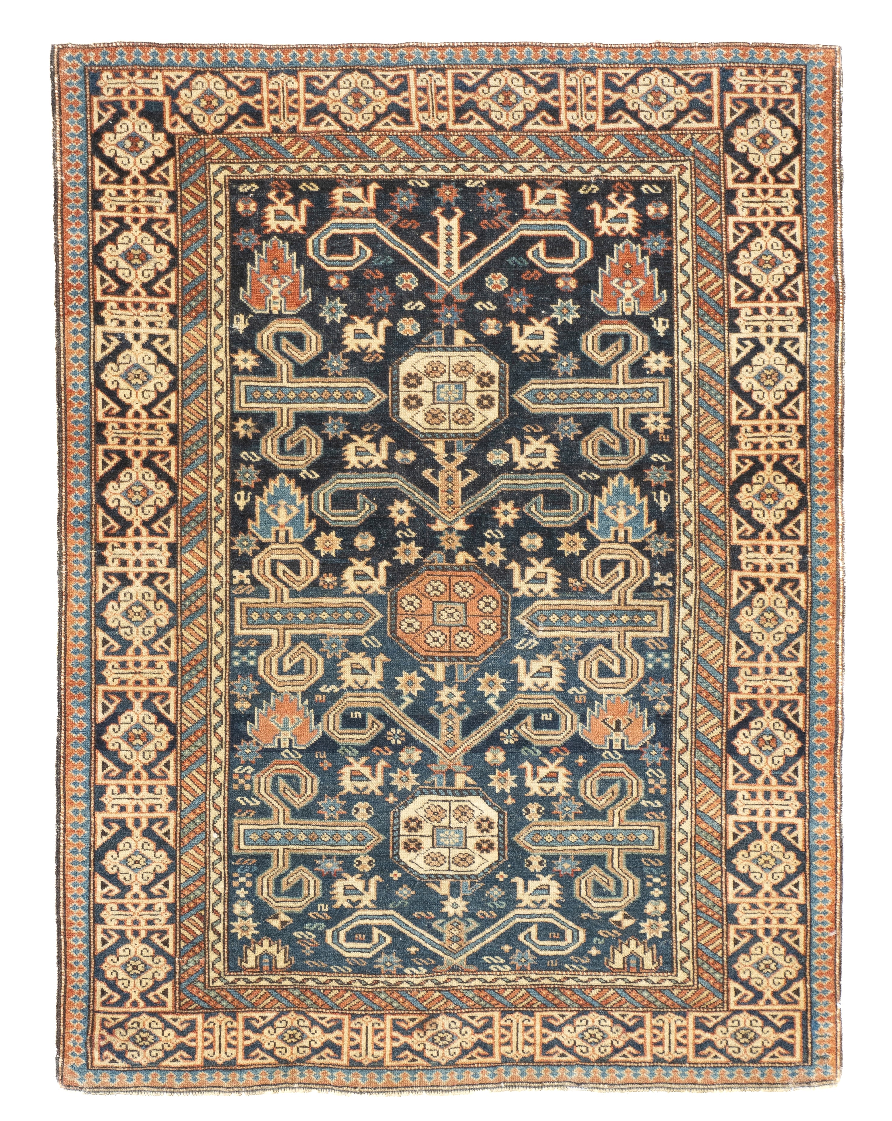 Antique Caucasian Perpedil Rug 3'1'' x 3'11'' – Victor Gallery
