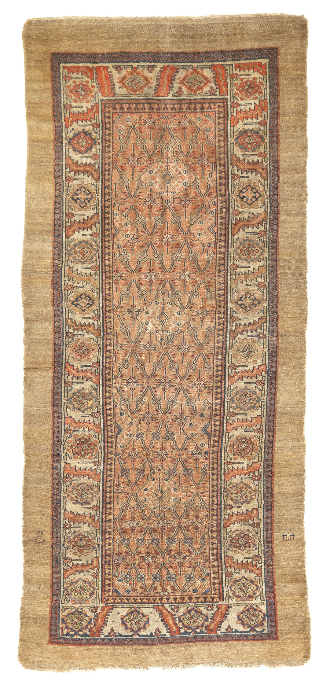 Antique Persian Sarab Long Rug 4'1'' x 9'3''
