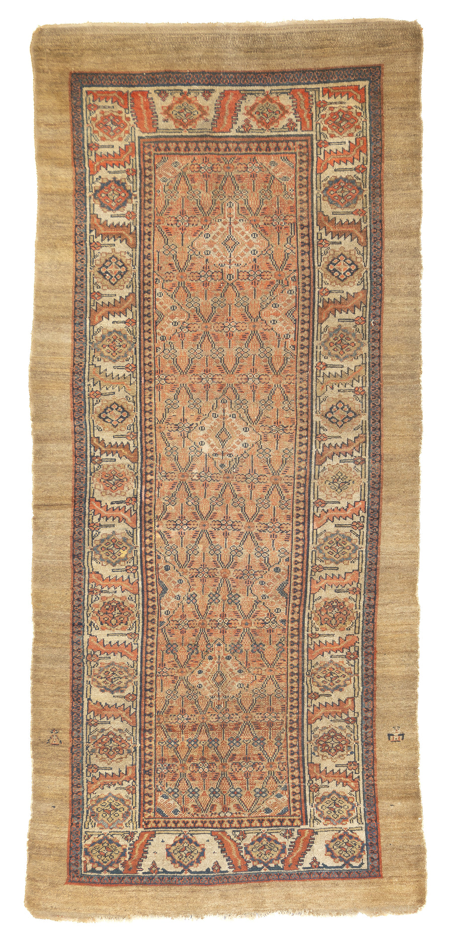 Antique Persian Sarab Long Rug 4'1'' x 9'3''