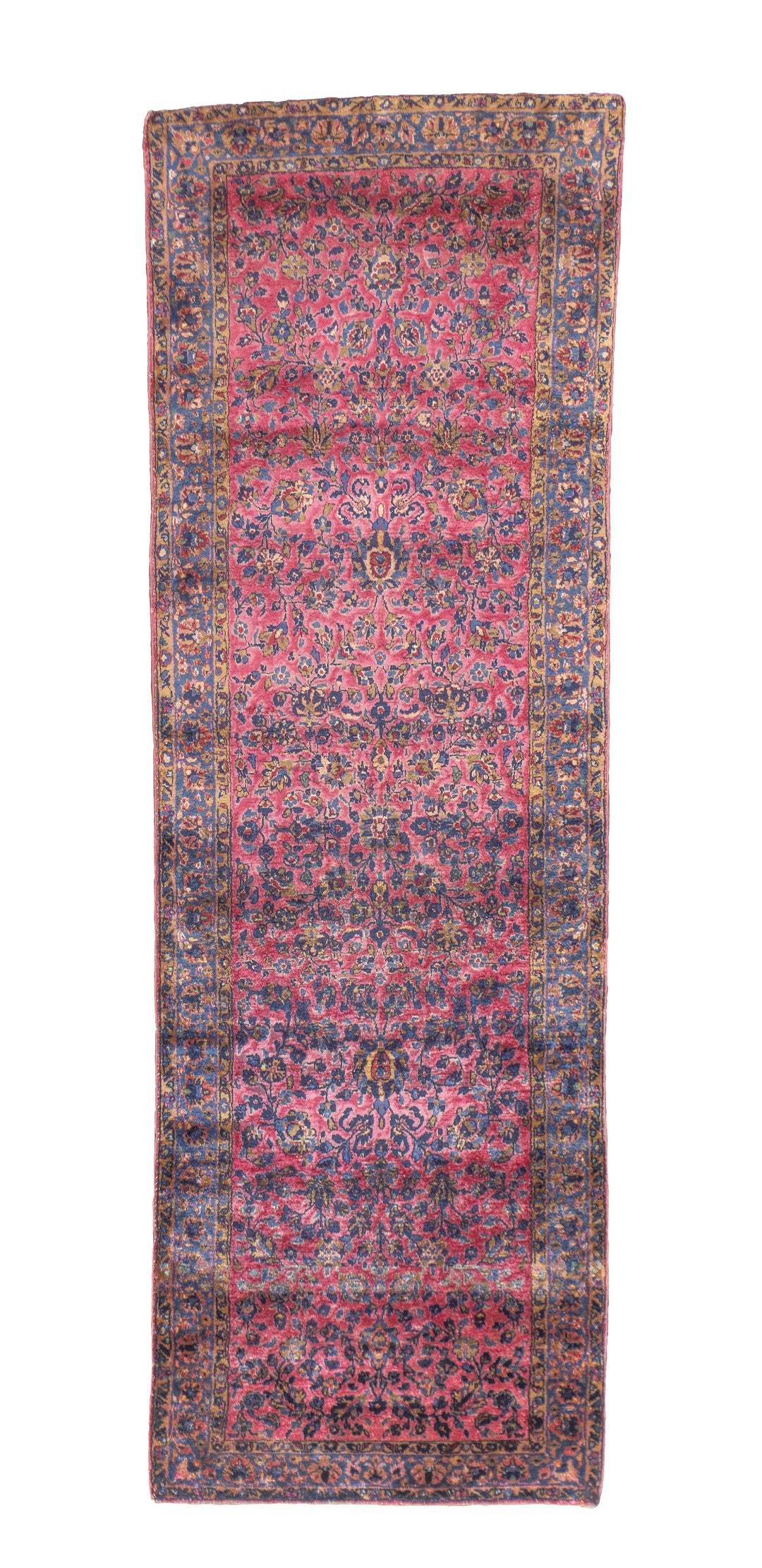 Antique Persian Silk Kashan 1'11'' x 5'11''