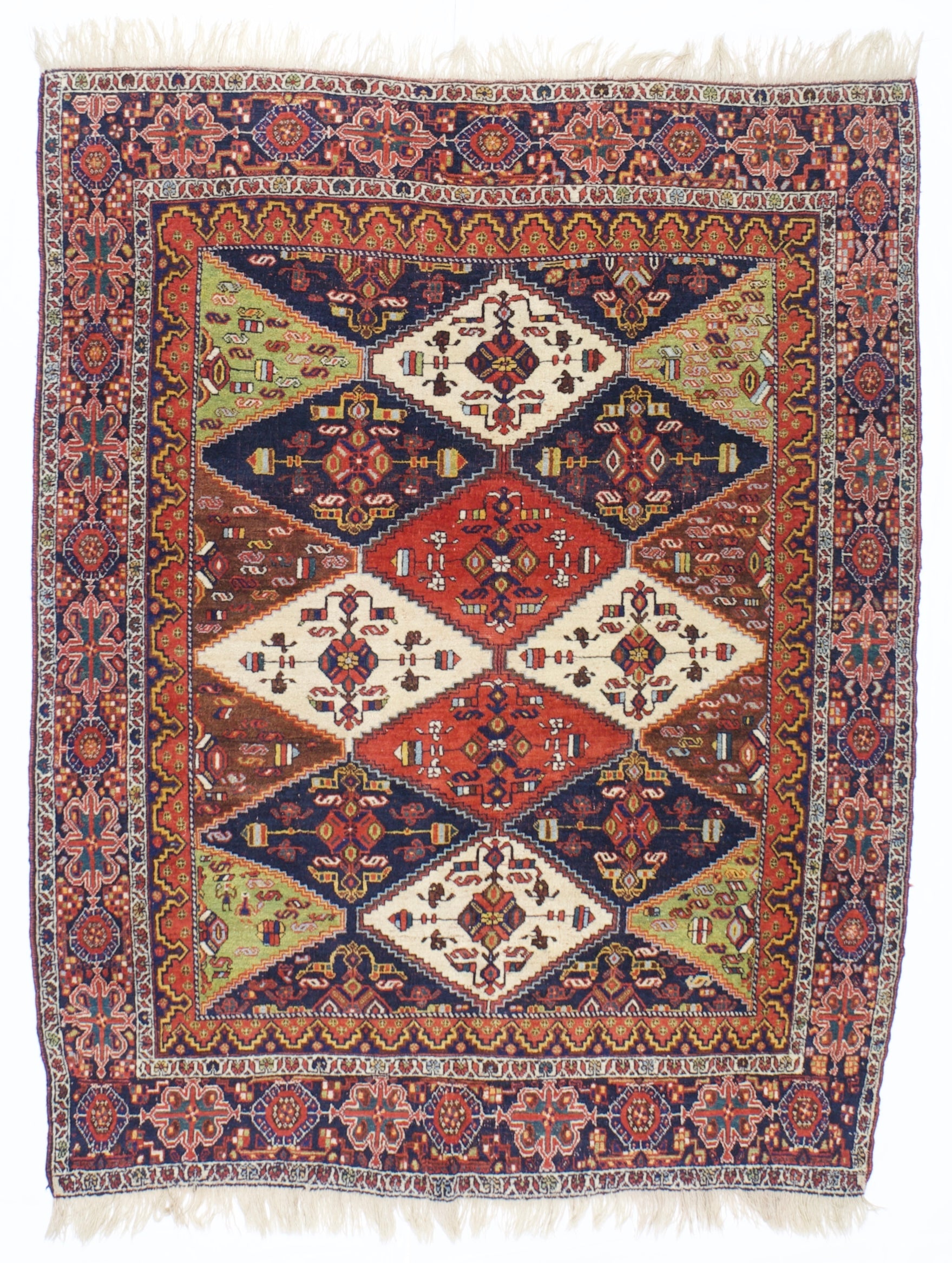 Antique Persian Tribal Afshar Rug 4’10