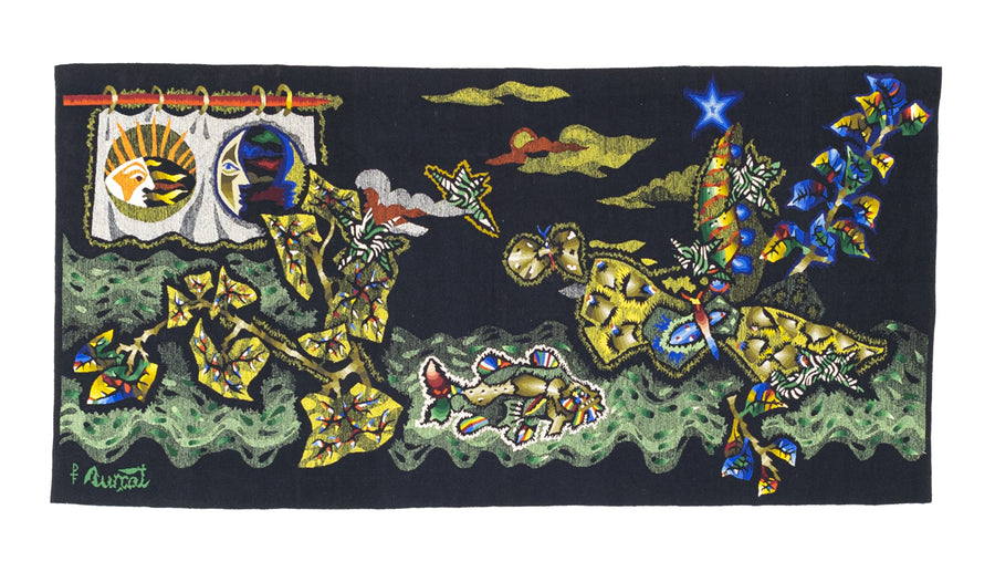 Mid Century Tapestry Signed Lurcat