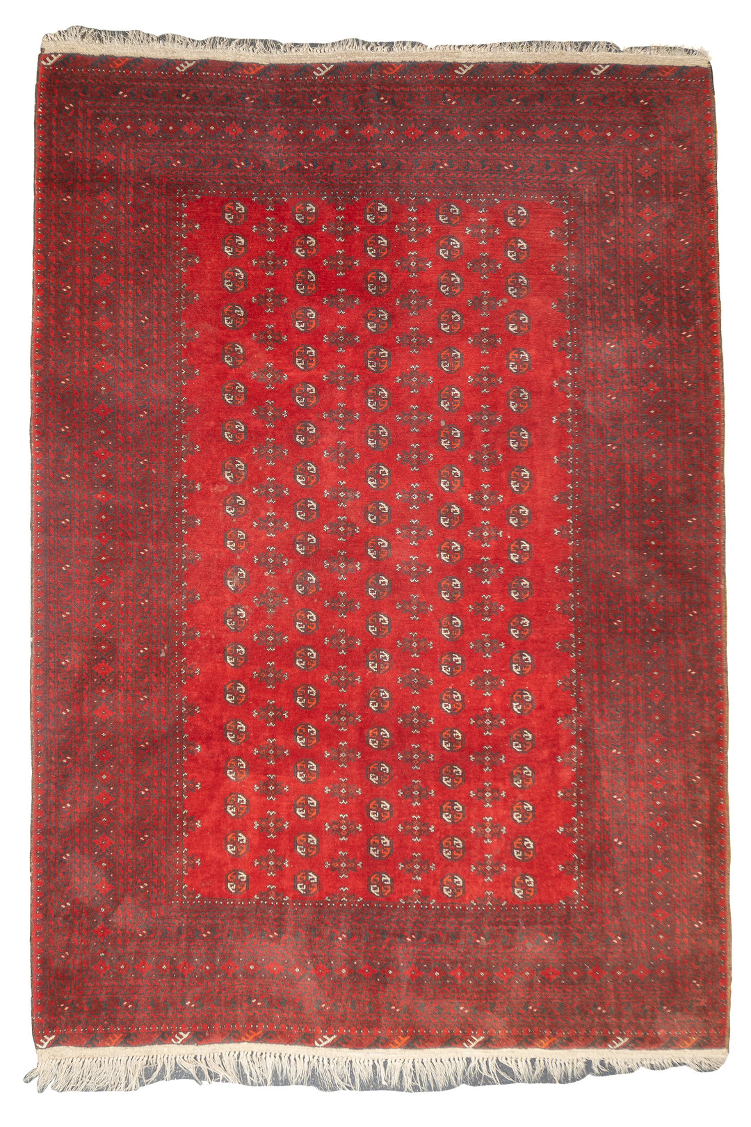 Fine Vintage Afghan Bokhara Wool Rug