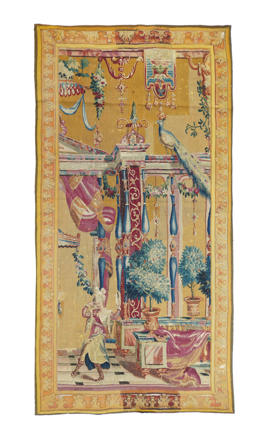 Antique French Panel Tapestry 3'11'' x 7'8''