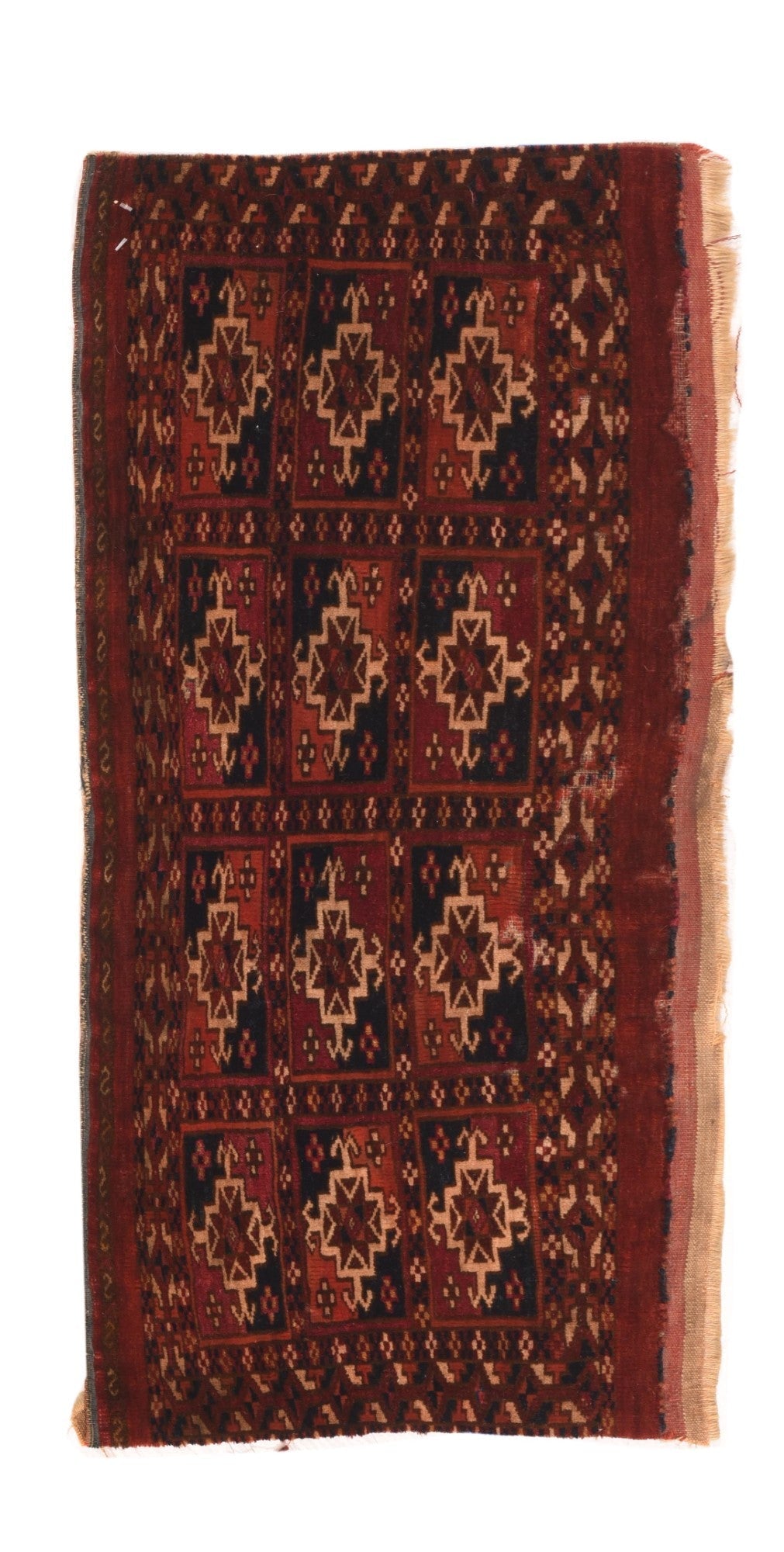Antique Russian Turkmen Rug 1'4'' x 2'8''