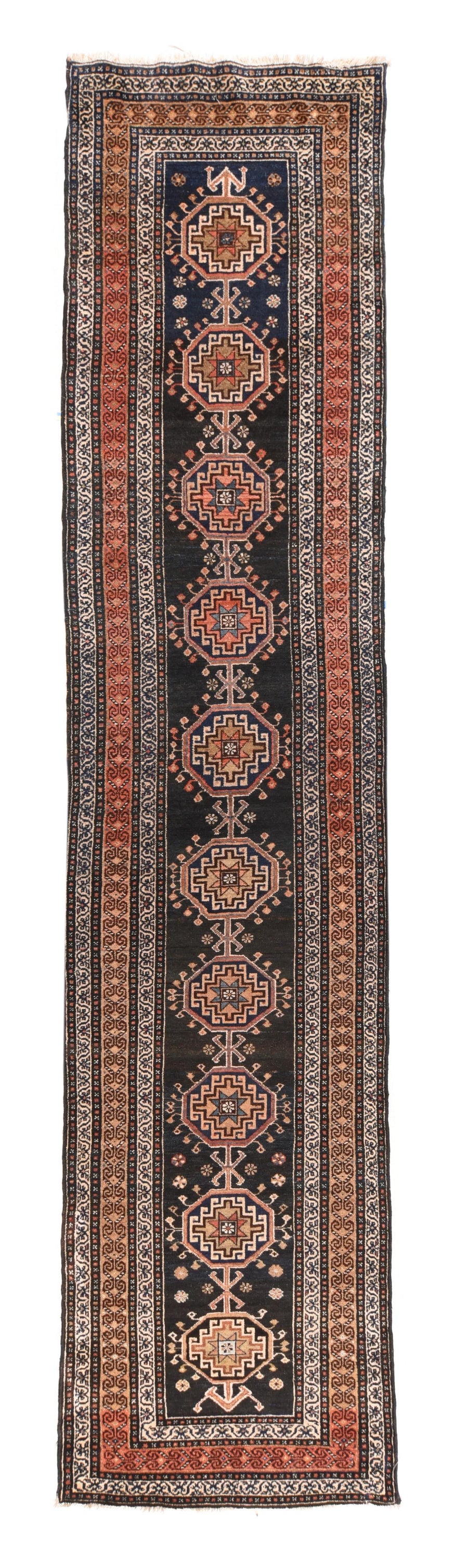Antique Qurdish Rug 3'3'' x 13'5''