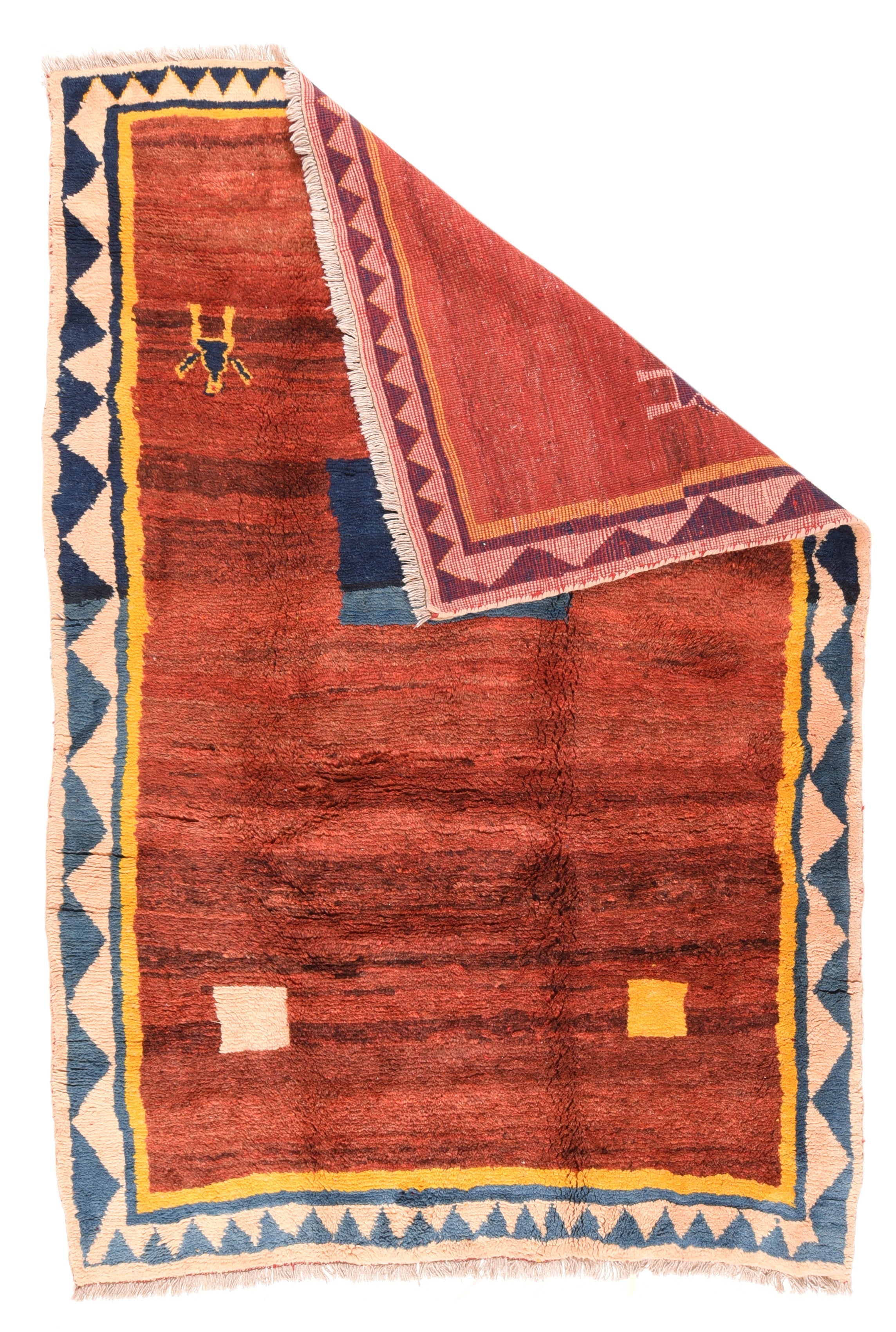 交渉中、6枚セット✨手織りGABBEH RUG GABBEH Vintage Gabbeh Rug 6'5'' x 9'5'' – Victor Gallery