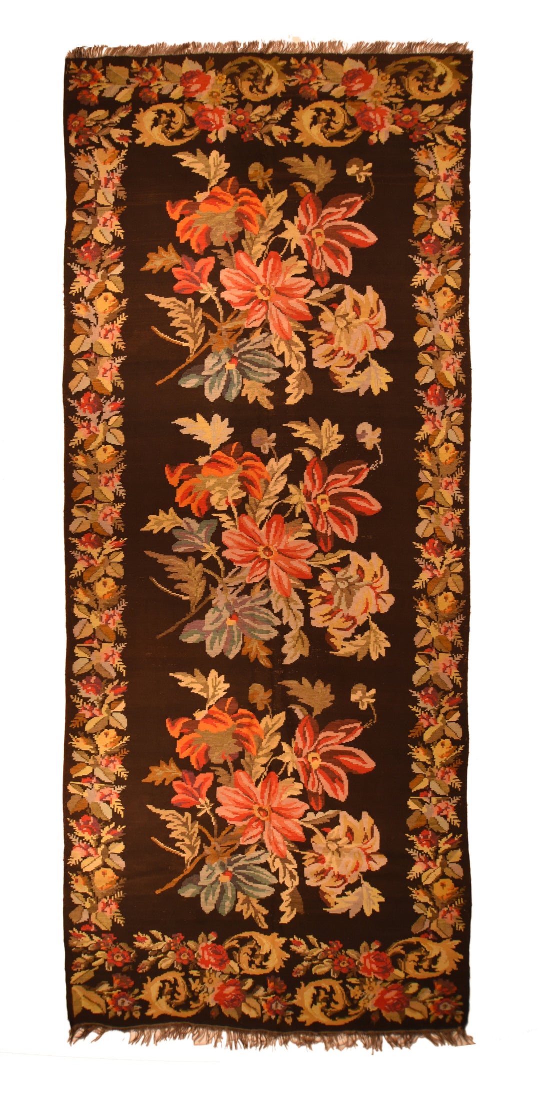 Vintage Romanian Besserabian Rug 5'5'' x 14'2''