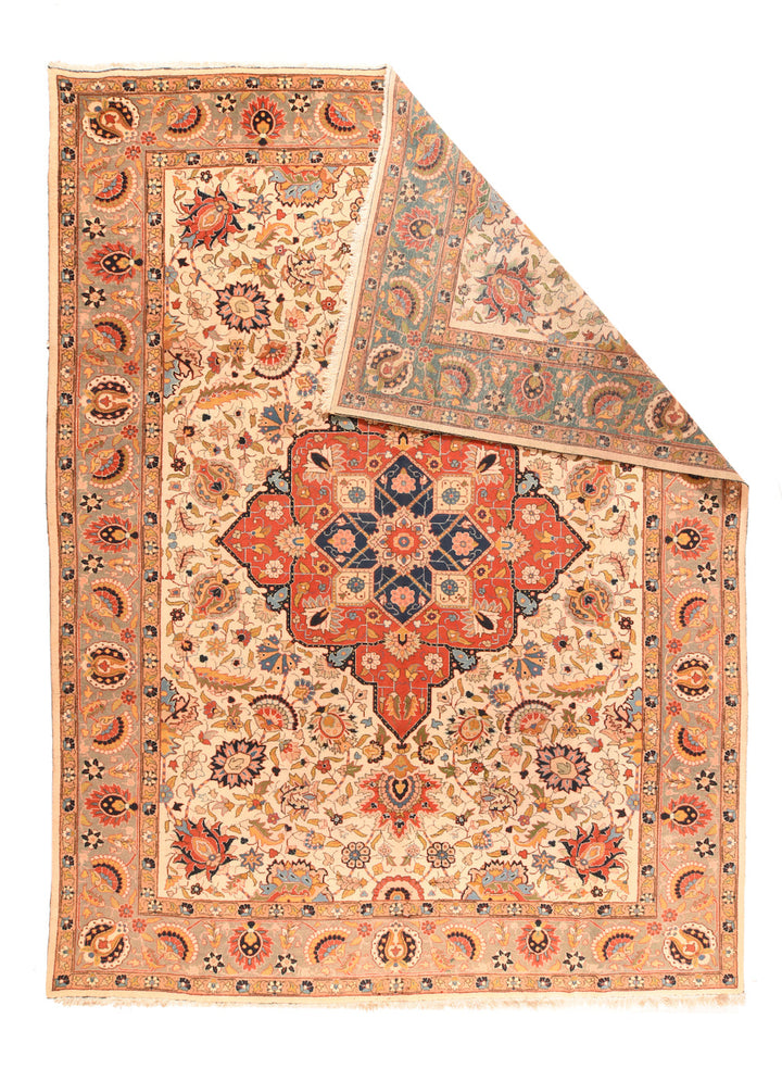 Vintage Persian Tabriz Rug 9'4'' x 12'9''