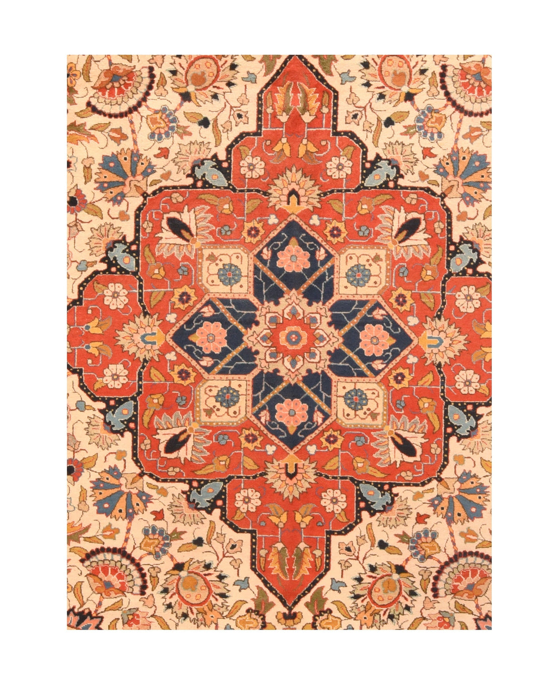 Vintage Persian Tabriz Rug 9'4'' x 12'9''