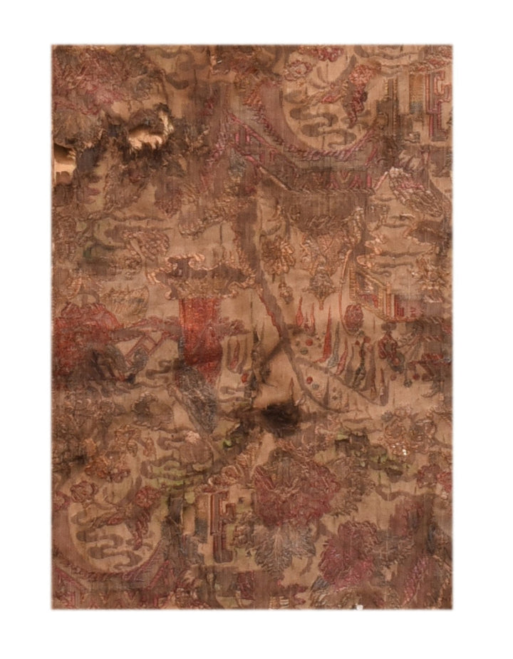 Antique French Tapestry 1'4'' x 4'4''