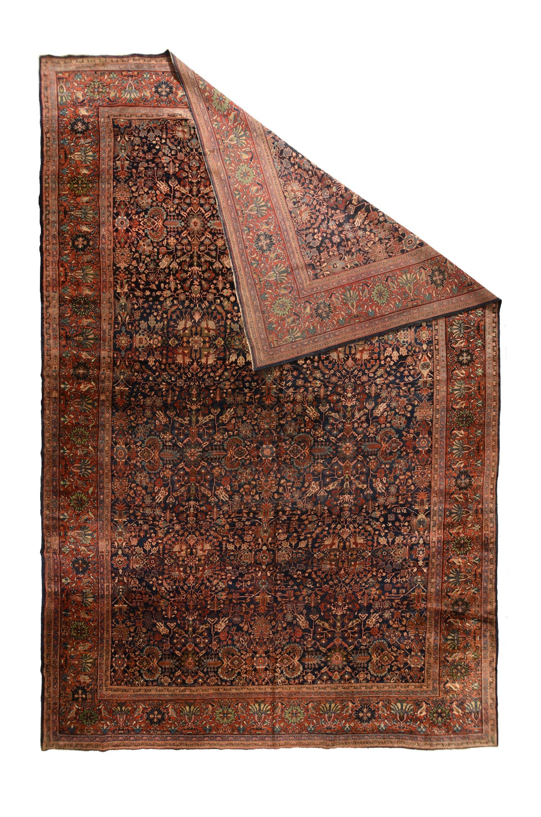 Antique Sarouk Rug 12'2'' x 17'11''
