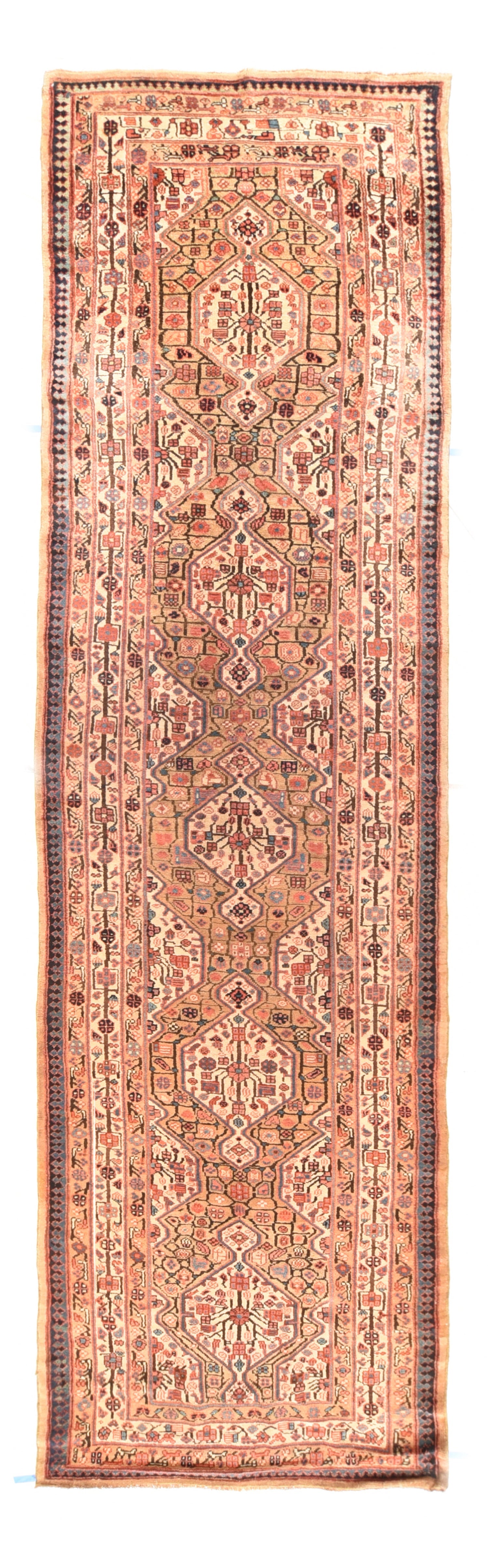 Antique Tribal Sarab Rug 3'7'' x 14'6'' – Victor Gallery